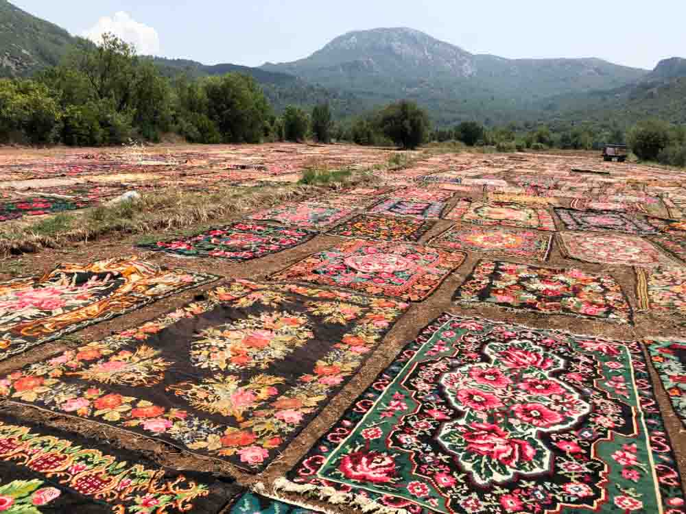 A Sea Of Colourful Kilims In Turkey